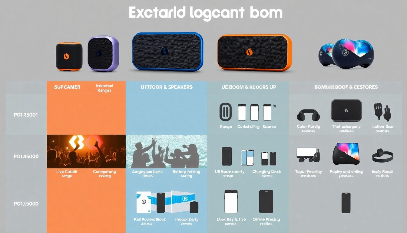 Comparatif des Meilleures Enceintes Portables Boom UE : Guide d’Achat et Avis